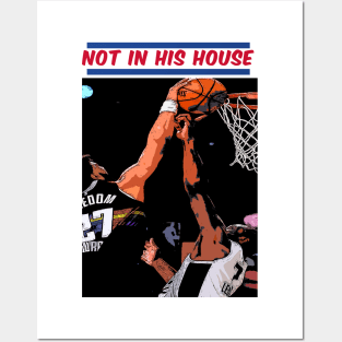 Kawhi Middle Finger Block Posters and Art